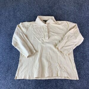 Bogner Polo Shirt Mens 36 Beige Cotton Stretch Long Sleeve Golf Performance